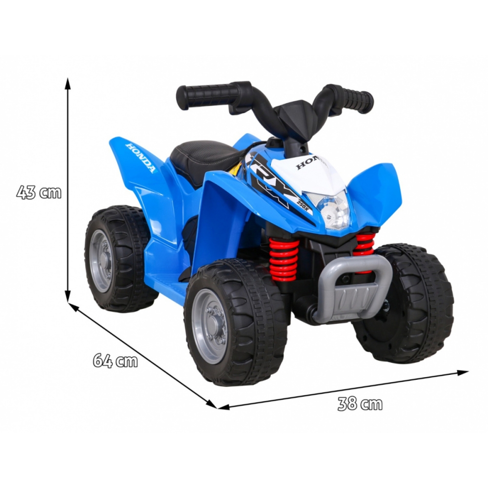 Elektrinis keturratis Honda 250X TRX, mėlynas-Elektromobiliai vaikams, Keturračiai ir bagiai-e-vaikas