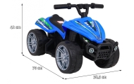 Quad Little Monster na akumulator dla najmłodszych Niebieski Napęd 25W