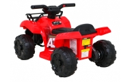 Quad Storm na akumulator dla dzieci Czerwony + Silnik 25W + MP3 USB + LED