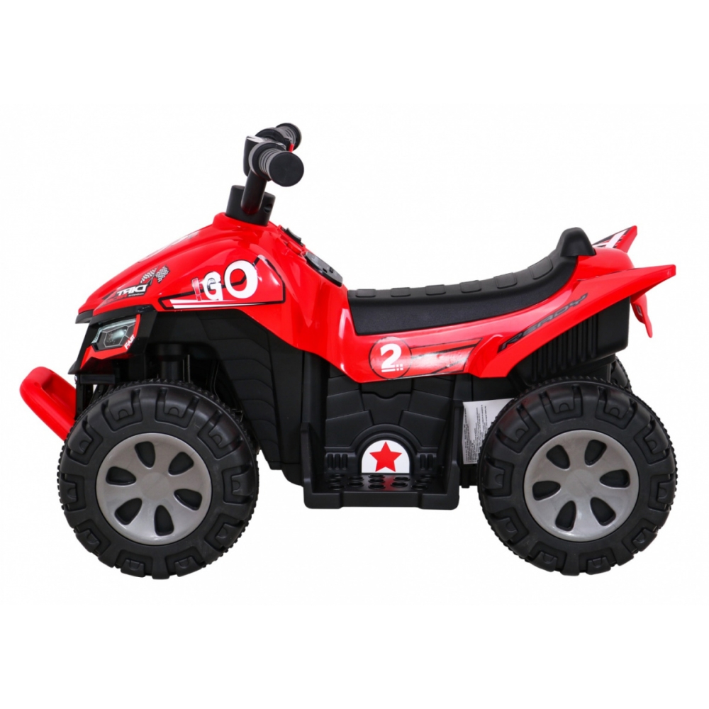 Elektrinis keturratis Quad The Fastest, Red-Elektromobiliai vaikams, Keturračiai ir bagiai-e-vaikas