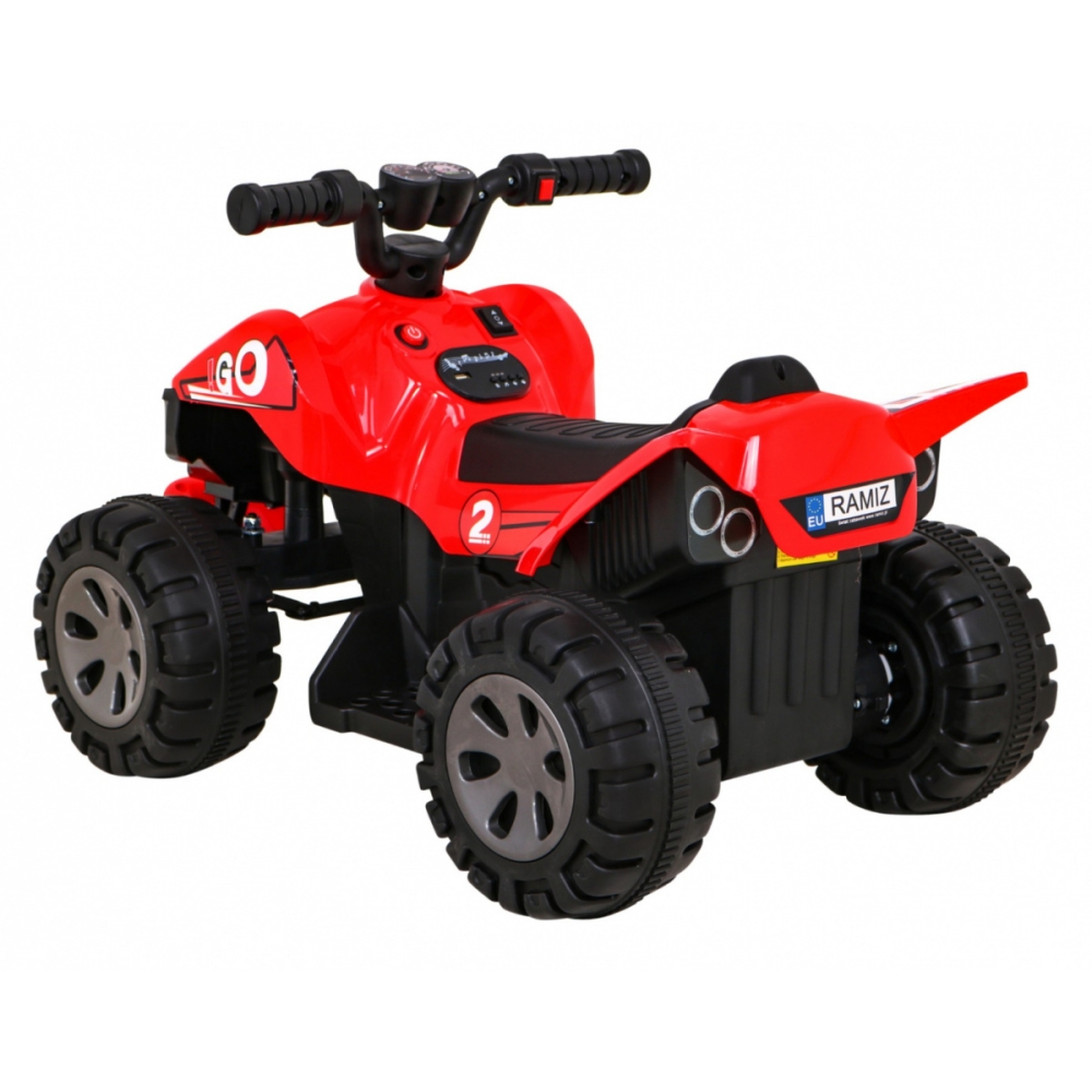 Elektrinis keturratis Quad The Fastest, Red-Elektromobiliai vaikams, Keturračiai ir bagiai-e-vaikas