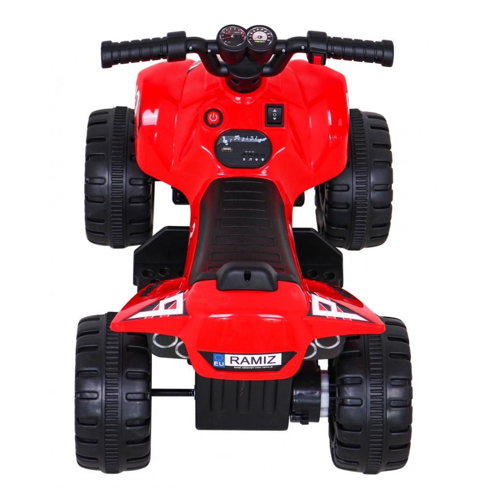 Elektrinis keturratis Quad The Fastest, Red-Elektromobiliai vaikams, Keturračiai ir bagiai-e-vaikas