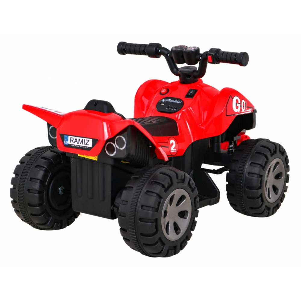 Elektrinis keturratis Quad The Fastest, Red-Elektromobiliai vaikams, Keturračiai ir bagiai-e-vaikas