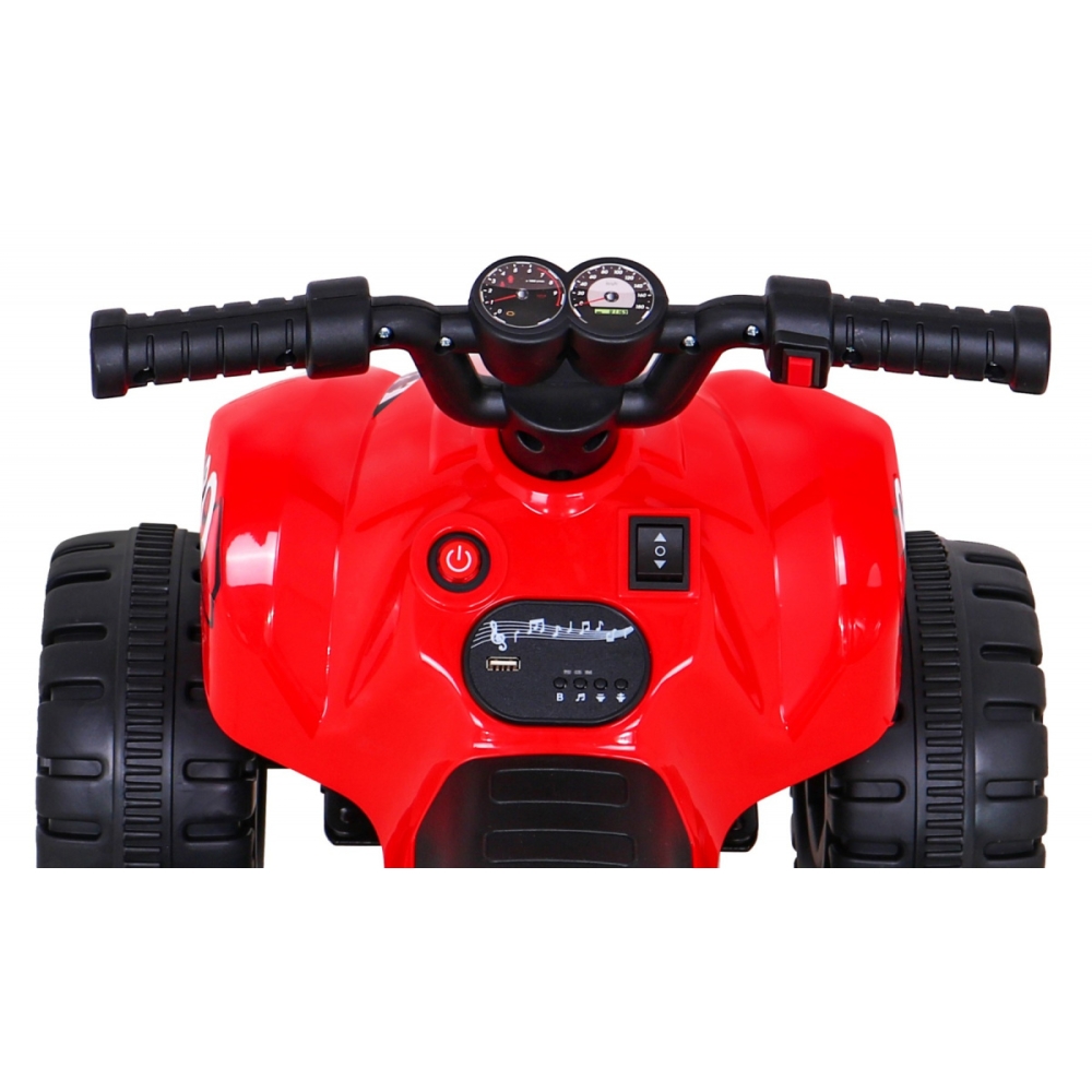 Elektrinis keturratis Quad The Fastest, Red-Elektromobiliai vaikams, Keturračiai ir bagiai-e-vaikas