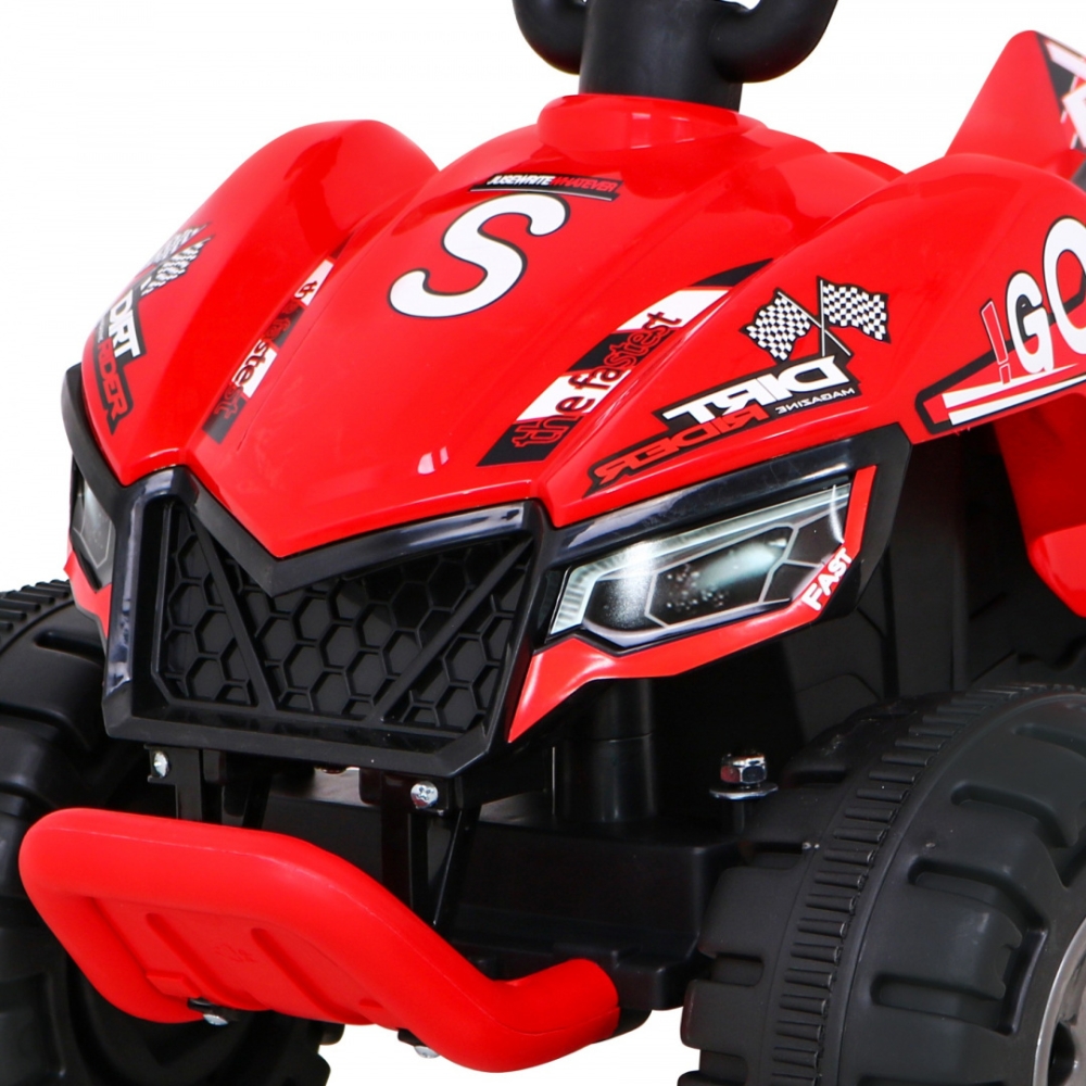 Elektrinis keturratis Quad The Fastest, Red-Elektromobiliai vaikams, Keturračiai ir bagiai-e-vaikas