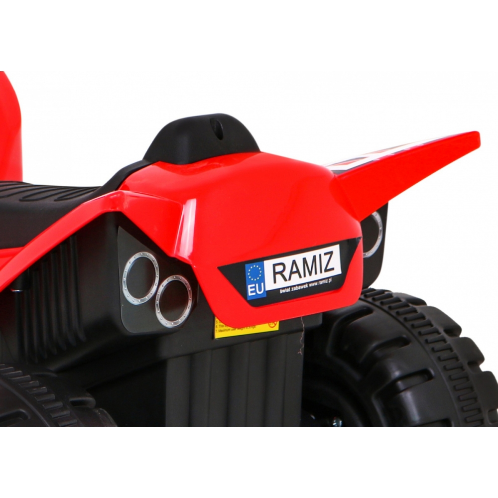 Elektrinis keturratis Quad The Fastest, Red-Elektromobiliai vaikams, Keturračiai ir bagiai-e-vaikas