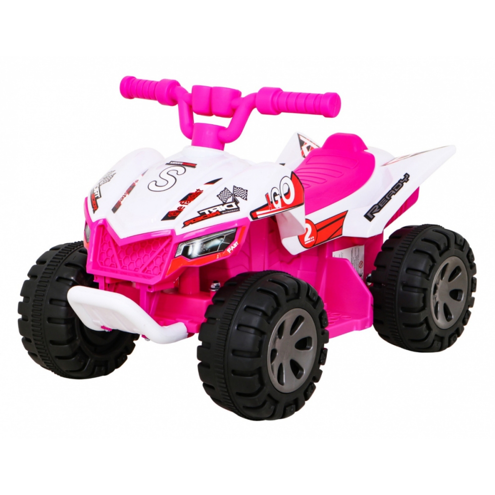 Elektrinis keturratis Quad The Fastest, Pink-Elektromobiliai vaikams, Keturračiai ir bagiai-e-vaikas