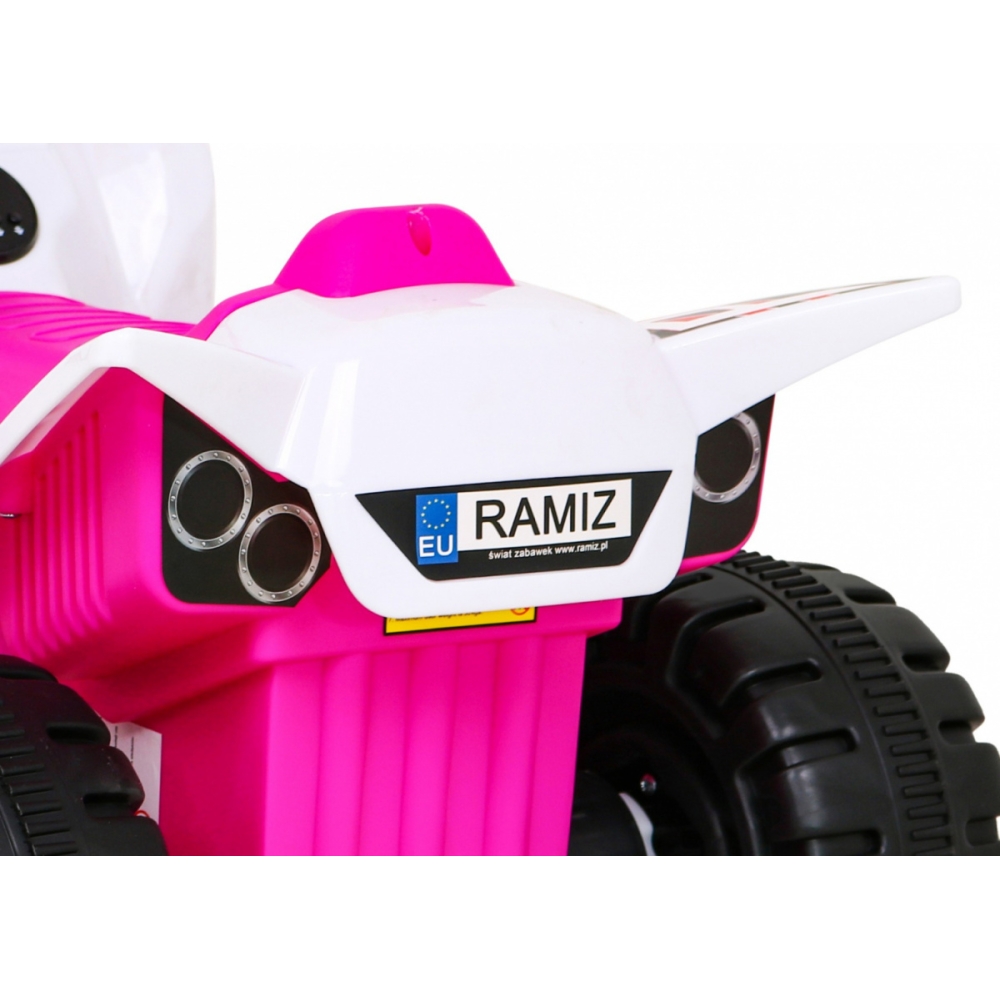 Elektrinis keturratis Quad The Fastest, Pink-Elektromobiliai vaikams, Keturračiai ir bagiai-e-vaikas