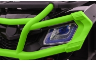 Quad XL ATV 2,4GHz na akumulator dla dzieci Czarno-Zielony + Pilot + Napęd 4x4 + Bagażnik + Wolny Start + EVA + Audio LED