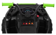 Quad XL ATV 2,4GHz na akumulator dla dzieci Czarno-Zielony + Pilot + Napęd 4x4 + Bagażnik + Wolny Start + EVA + Audio LED