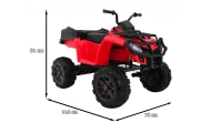 Elektrinis keturratis Quad XL ATV 2,4 GHz, Red-Elektromobiliai vaikams, Keturračiai ir bagiai-e-vaikas