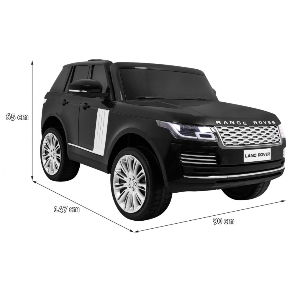 Dvivietis elektromobilis Range Rover HSE, Black-Elektromobiliai vaikams, Visureigiai-e-vaikas