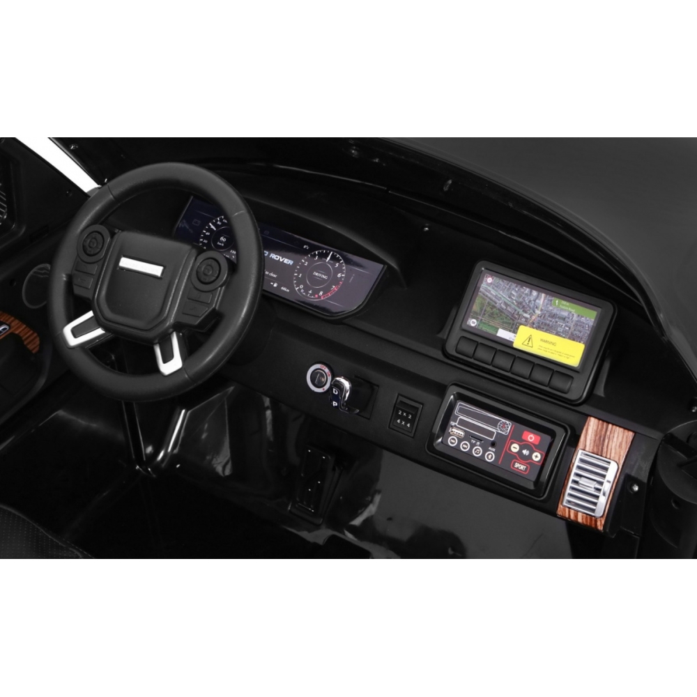 Dvivietis elektromobilis Range Rover HSE, Black-Elektromobiliai vaikams, Visureigiai-e-vaikas