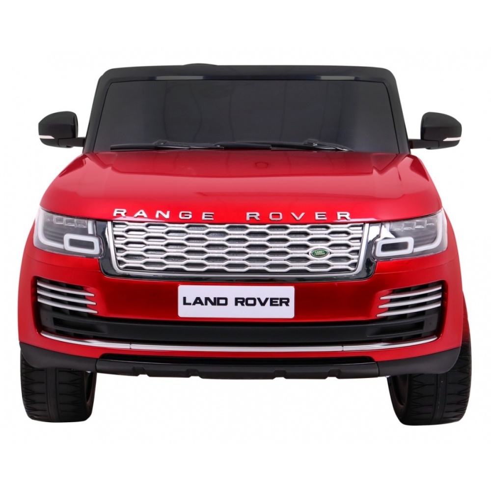 „Range Rover HSE“ dažytas žaislinis automobilis dviem vaikams, raudonas visureigis + nuotolinio valdymo pultas + garso pultas-El