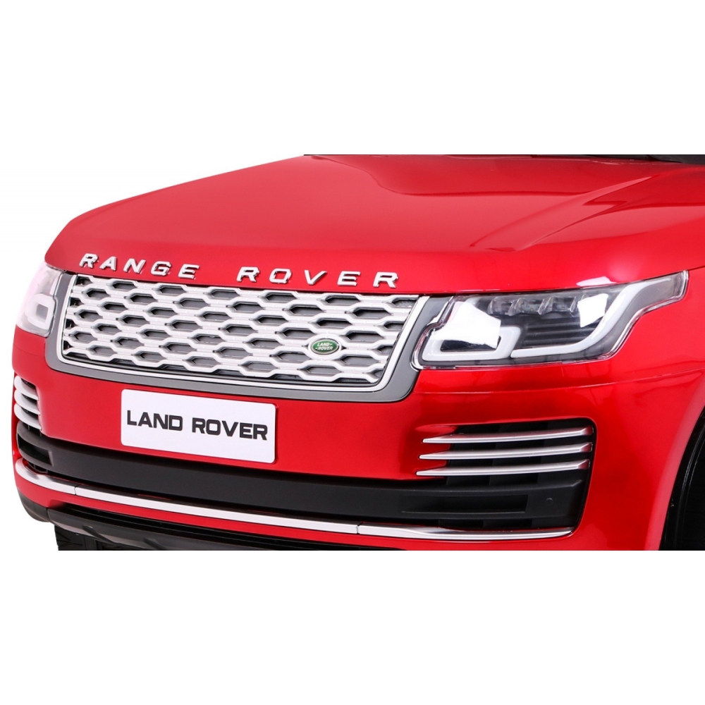 „Range Rover HSE“ dažytas žaislinis automobilis dviem vaikams, raudonas visureigis + nuotolinio valdymo pultas + garso pultas-El