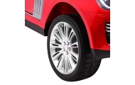 „Range Rover HSE“ dažytas žaislinis automobilis dviem vaikams, raudonas visureigis + nuotolinio valdymo pultas + garso pultas-El