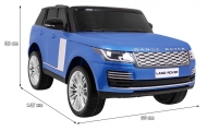 „Range Rover HSE“ dažytas žaislinis automobilis dviem vaikams, mėlynas visureigis-Elektromobiliai vaikams, Visureigiai-e-vaikas