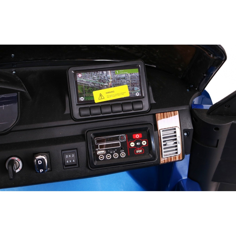 Elektromobilis Range Rover HSE, lakuotas mėlynas-Elektromobiliai vaikams, Visureigiai-e-vaikas