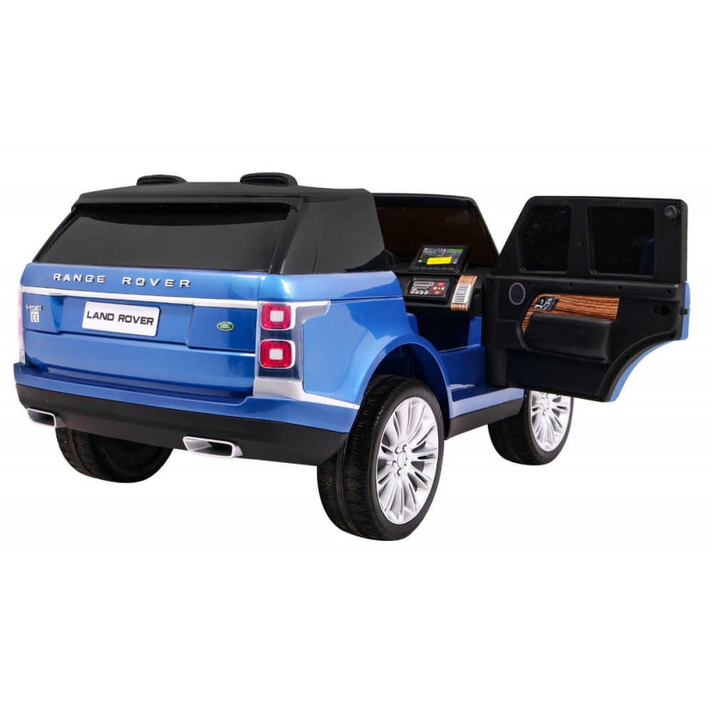 Elektromobilis Range Rover HSE, lakuotas mėlynas-Elektromobiliai vaikams, Visureigiai-e-vaikas