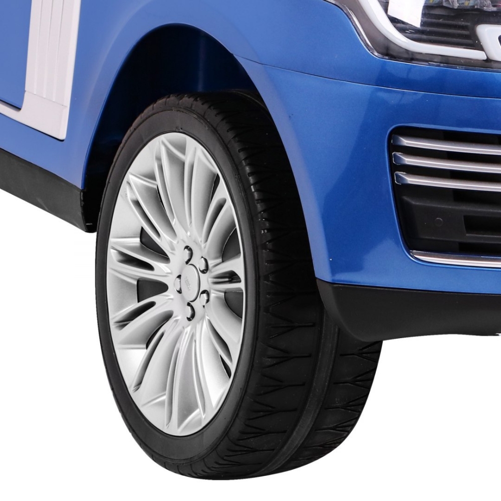 Elektromobilis Range Rover HSE, lakuotas mėlynas-Elektromobiliai vaikams, Visureigiai-e-vaikas