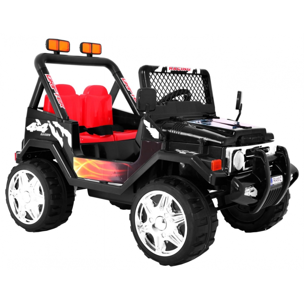 Elektromobilis Raptor Drifter, Black-Elektromobiliai vaikams, Visureigiai-e-vaikas