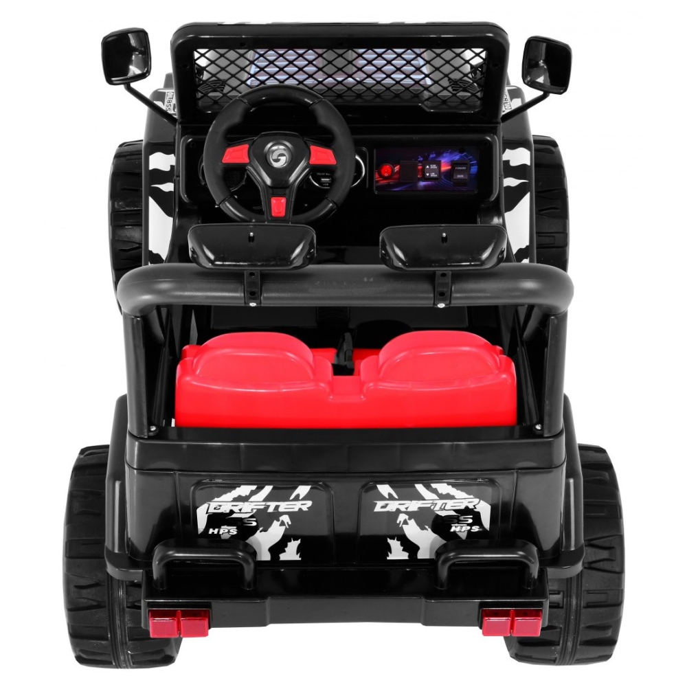 Elektromobilis Raptor Drifter, Black-Elektromobiliai vaikams, Visureigiai-e-vaikas