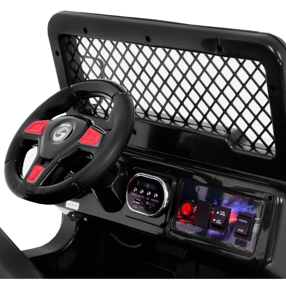 Elektromobilis Raptor Drifter, Black-Elektromobiliai vaikams, Visureigiai-e-vaikas