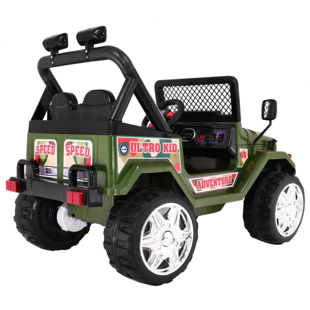 Elektromobilis Raptor Drifter, Green-Elektromobiliai vaikams, Visureigiai-e-vaikas