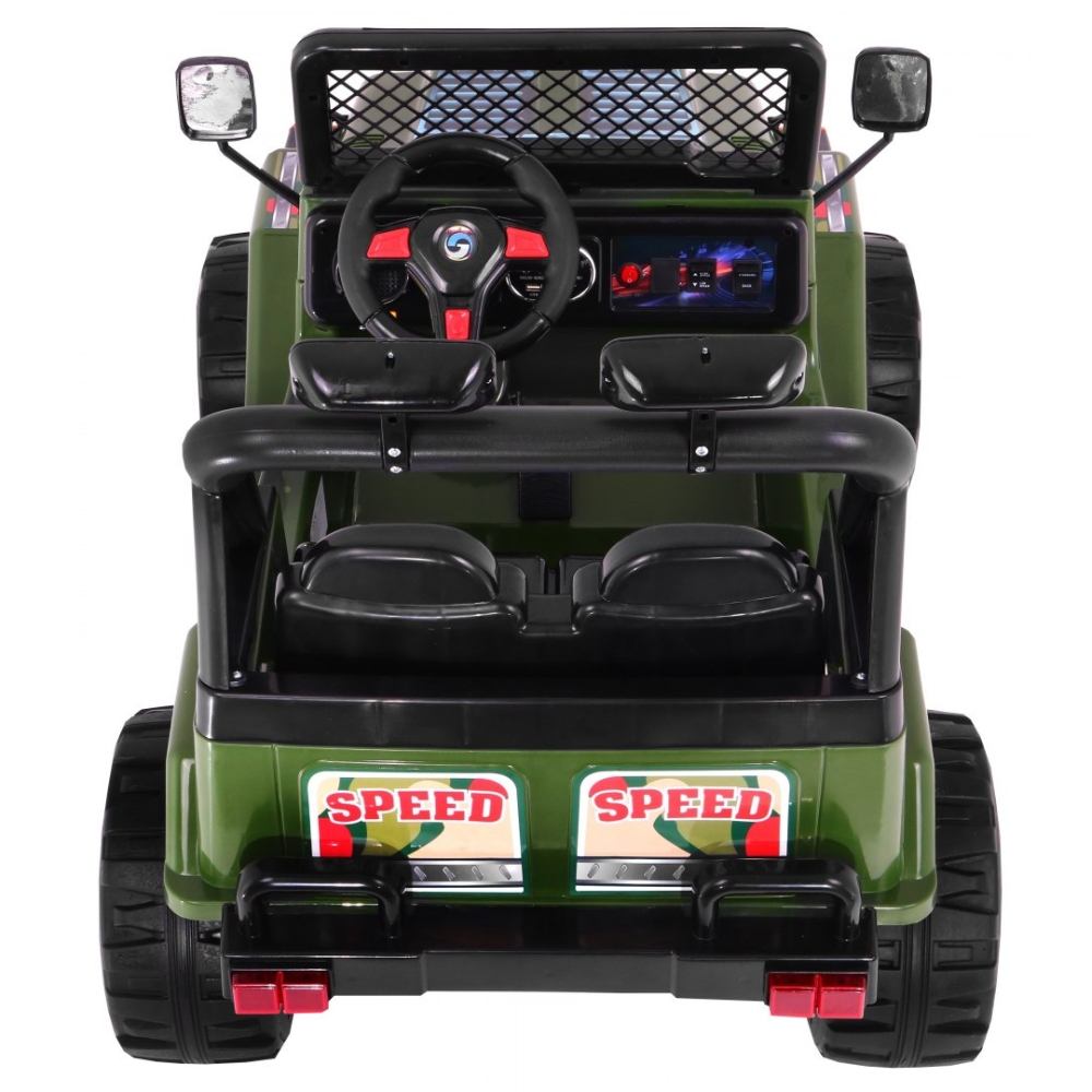 Elektromobilis Raptor Drifter, Green-Elektromobiliai vaikams, Visureigiai-e-vaikas