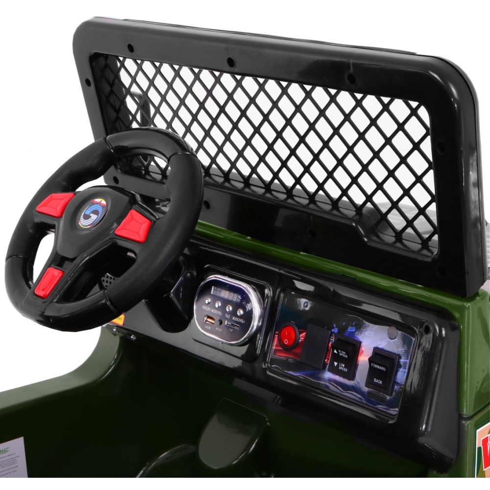 Elektromobilis Raptor Drifter, Green-Elektromobiliai vaikams, Visureigiai-e-vaikas