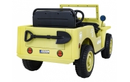 Elektromobilis Retro karinis 4x4 pavara, Beige-Elektromobiliai vaikams, Visureigiai-e-vaikas
