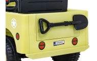 Elektromobilis Retro karinis 4x4 pavara, Beige-Elektromobiliai vaikams, Visureigiai-e-vaikas
