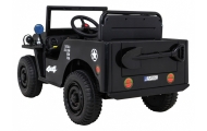 Elektromobilis Retro karinis 4x4 pavara, Black-Elektromobiliai vaikams, Visureigiai-e-vaikas
