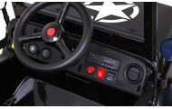 Elektromobilis Retro karinis 4x4 pavara, Black-Elektromobiliai vaikams, Visureigiai-e-vaikas