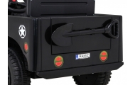 Elektromobilis Retro karinis 4x4 pavara, Black-Elektromobiliai vaikams, Visureigiai-e-vaikas