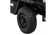 Elektromobilis Retro karinis 4x4 pavara, Black-Elektromobiliai vaikams, Visureigiai-e-vaikas