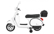 Elektrinis motoroleris vaikams Vespa, White-Elektromobiliai vaikams, Motociklai-e-vaikas