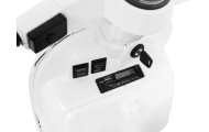 Skuter Vespa elektryczny dla dzieci Biały + Kółka pomocnicze + Audio + Ekoskóra + EVA + Wolny Start