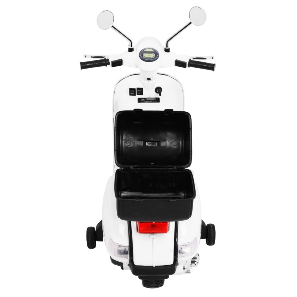 Elektrinis motoroleris vaikams Vespa, White-Elektromobiliai vaikams, Motociklai-e-vaikas
