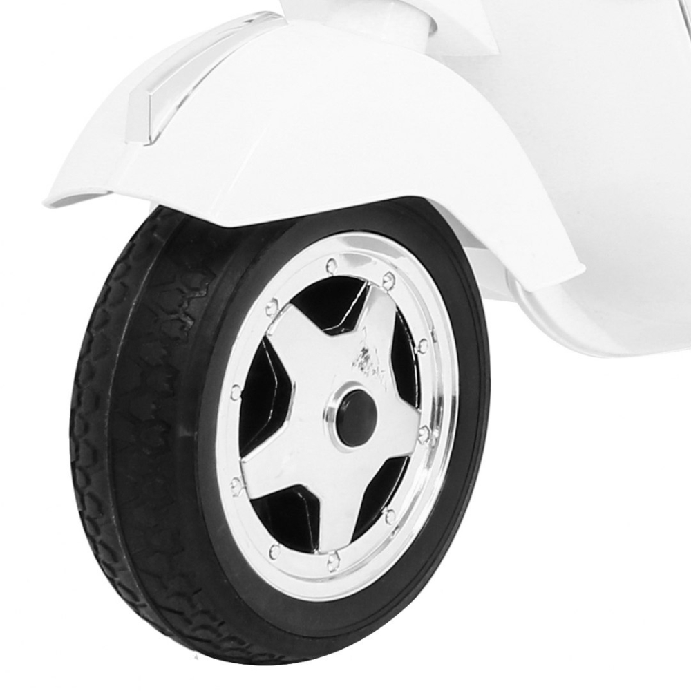 Elektrinis motoroleris vaikams Vespa, White-Elektromobiliai vaikams, Motociklai-e-vaikas