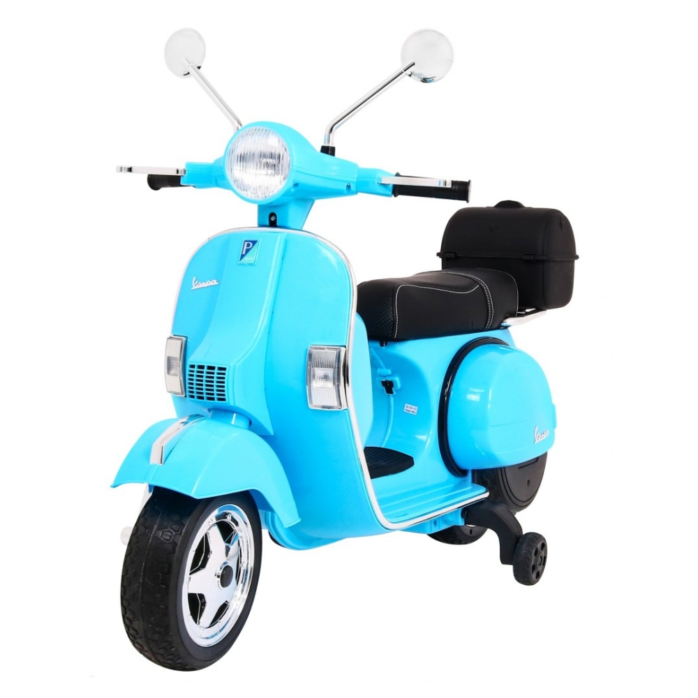 Elektrinis motoroleris vaikams Vespa, Blue-Elektromobiliai vaikams, Motociklai-e-vaikas