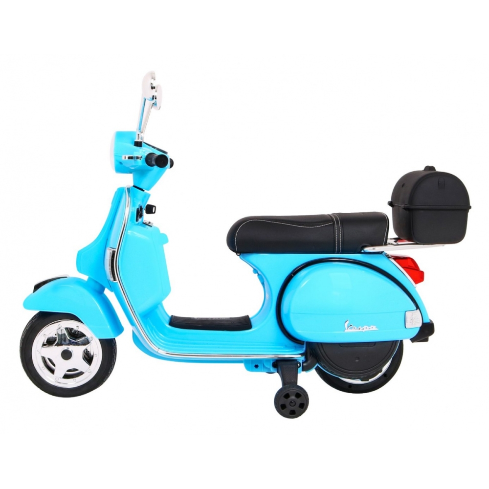 Elektrinis motoroleris vaikams Vespa, Blue-Elektromobiliai vaikams, Motociklai-e-vaikas