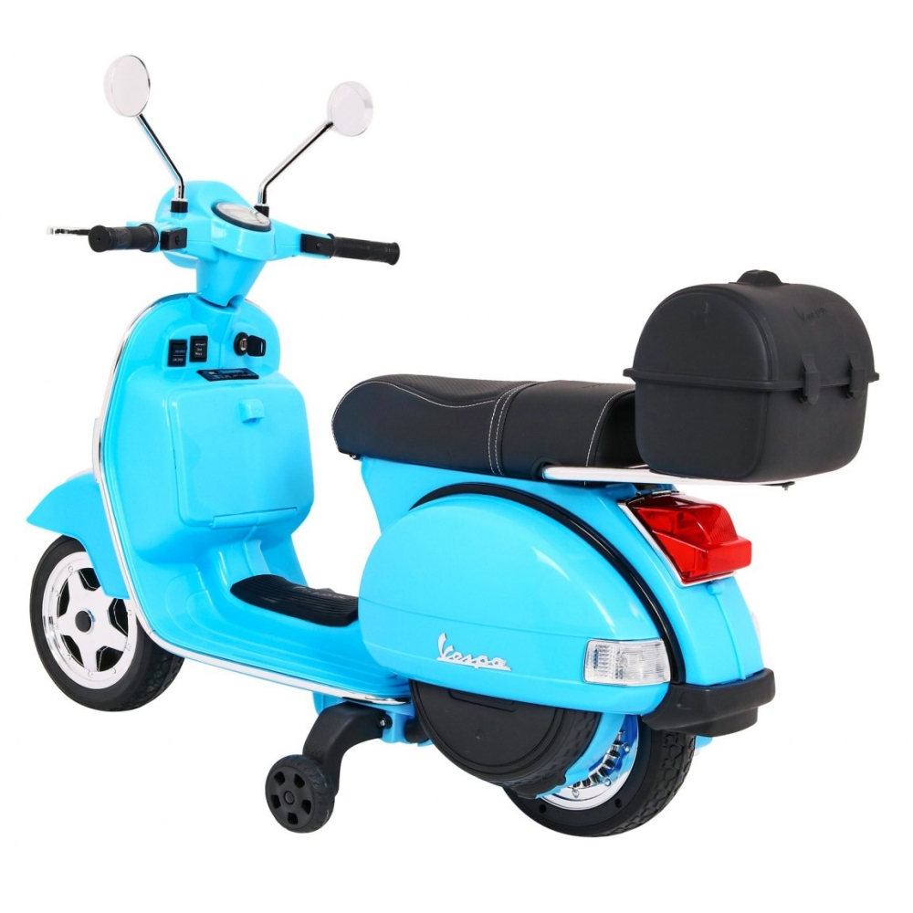 Elektrinis motoroleris vaikams Vespa, Blue-Elektromobiliai vaikams, Motociklai-e-vaikas