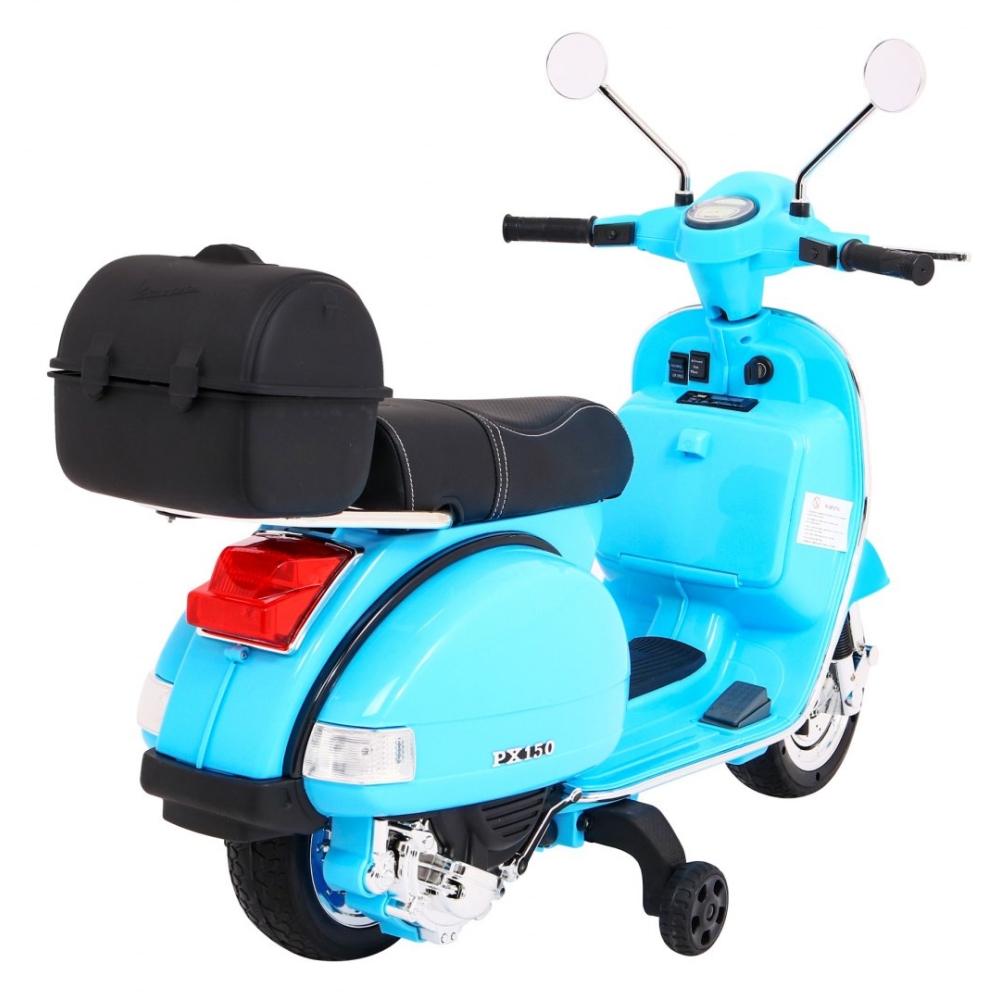 Elektrinis motoroleris vaikams Vespa, Blue-Elektromobiliai vaikams, Motociklai-e-vaikas