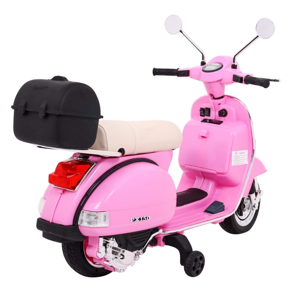 Elektrinis motoroleris vaikams Vespa, Pink-Elektromobiliai vaikams, Motociklai-e-vaikas