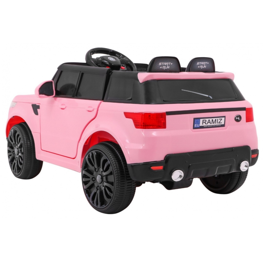 Elektromobilis Start Run, Pink-Elektromobiliai vaikams, Visureigiai-e-vaikas