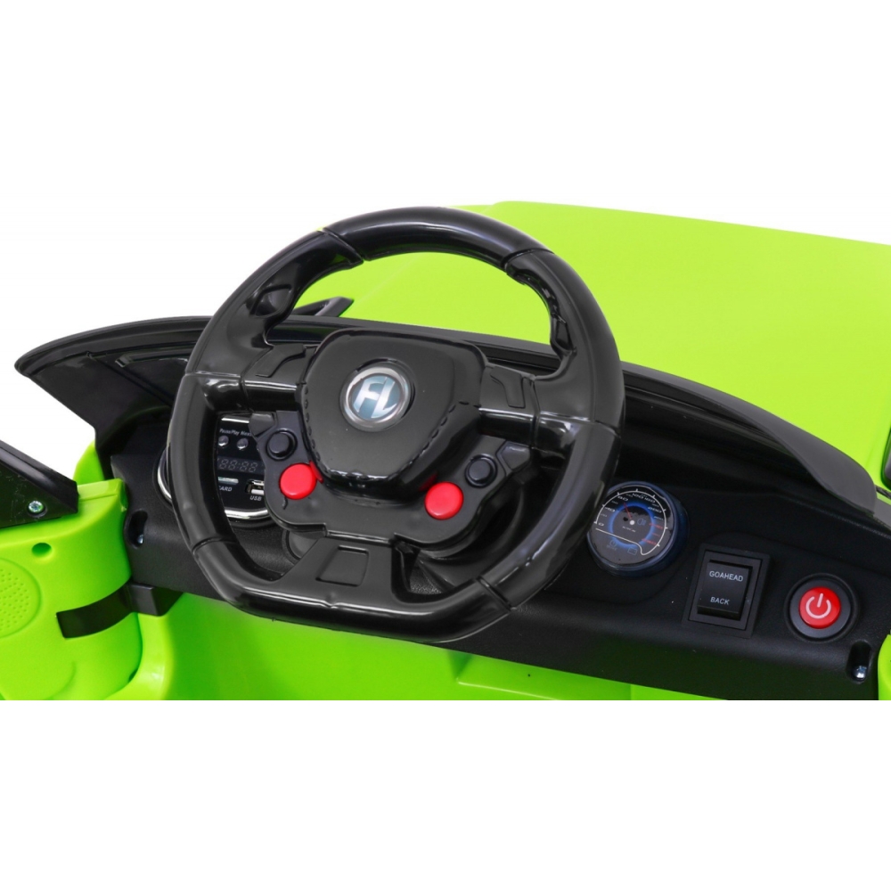 Elektromobilis Start Run, Green-Elektromobiliai vaikams, Visureigiai-e-vaikas