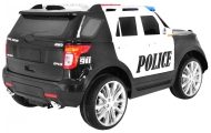 Auto SUV Police na akumulator dla dzieci + Syreny + Światła + Megafon + Pilot + Wolny Start + EVA + Naklejki