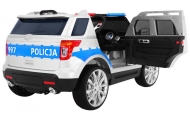 Auto SUV Policja na akumulator dla dzieci + Syreny + Światła + Megafon + Pilot