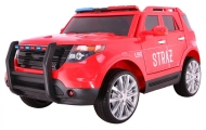 Elektromobilis Fire Brigade + sirenos + megafonas-Elektromobiliai vaikams, Visureigiai-e-vaikas